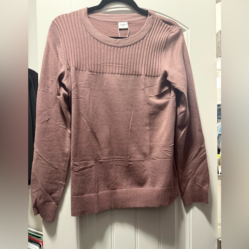 Elegant Coffee Crew Neck Sweater